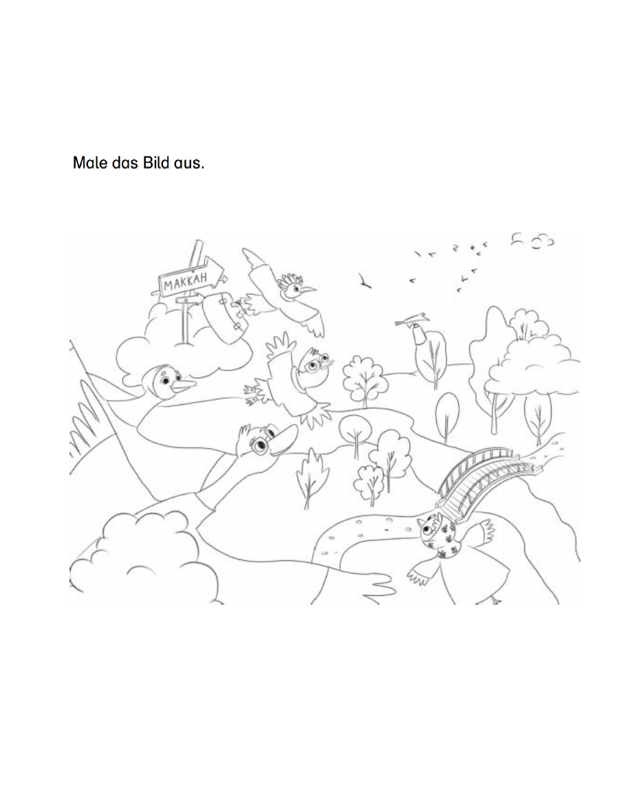 Lesebegleitheft “Hadsch mit Schnabel und Federkleid”